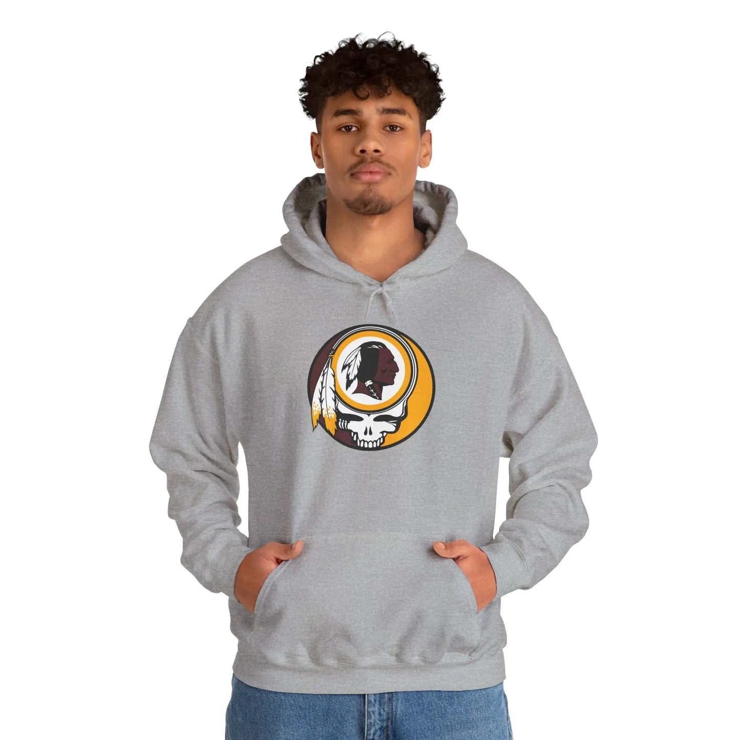 Classic Washington Redskins Stealie Hooded Sweatshirt NFL Fan Apparel