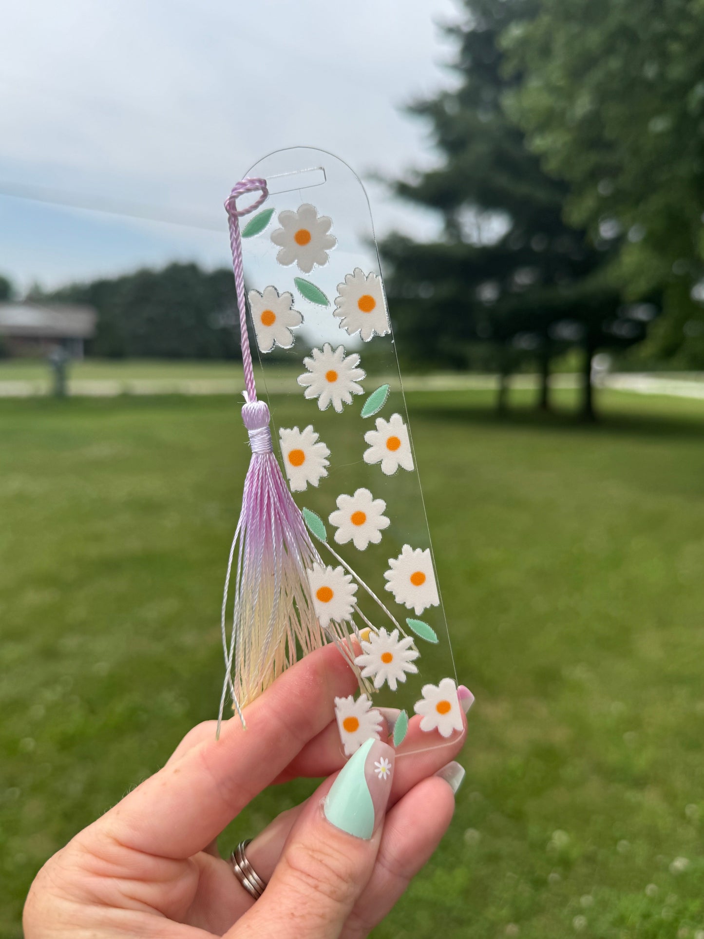 Acrylic Vibrant Bookmark Durable Bookmark Sawdust and Cedar
