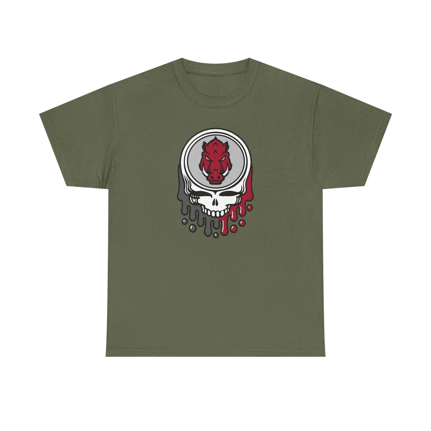 Arkansas Razorbacks Grateful Dead Steal Your Face T-Shirt The Gridiron Collection