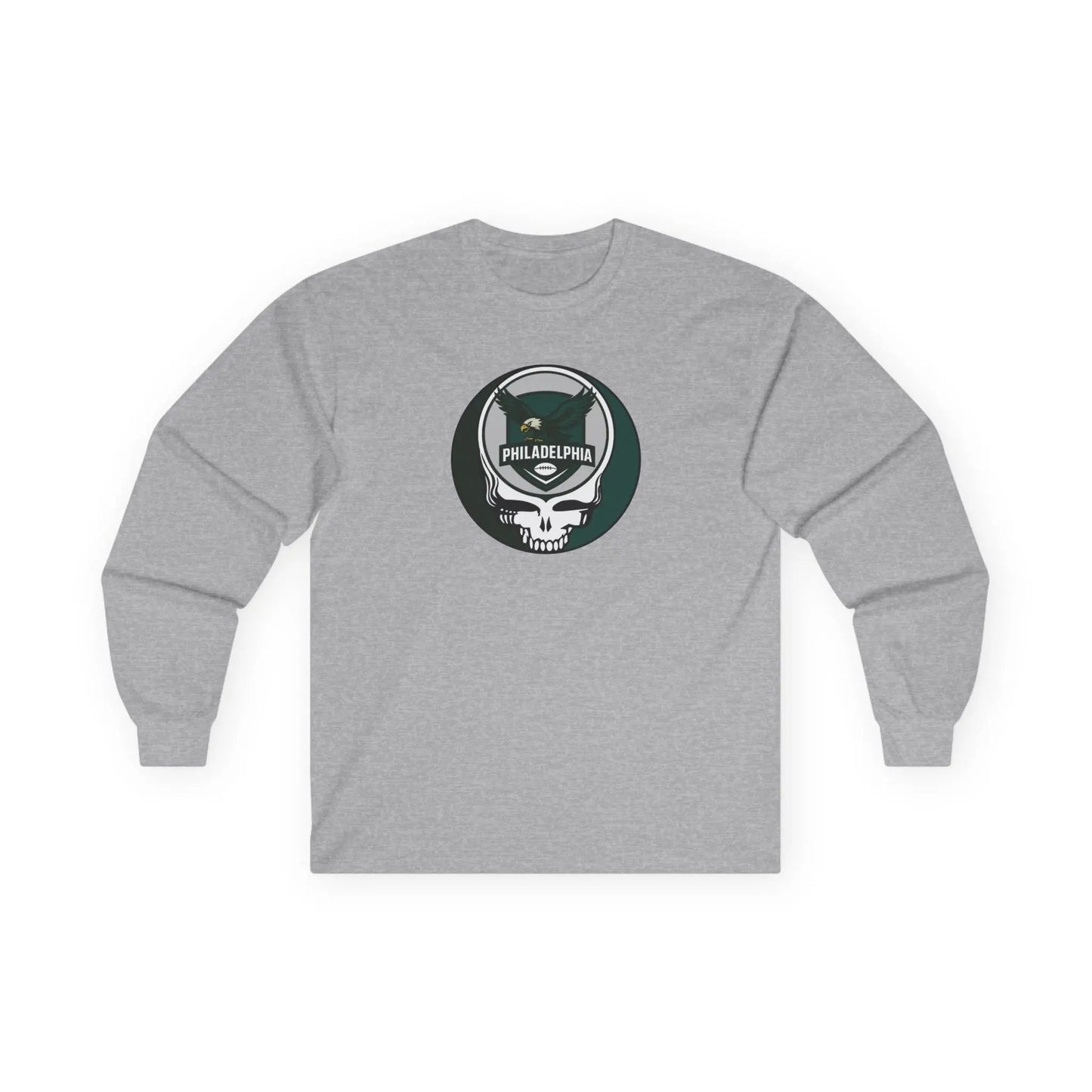 Philadelphia Eagles Grateful Dead Long Sleeve Tee Ultra Cotton Gridiron Collection