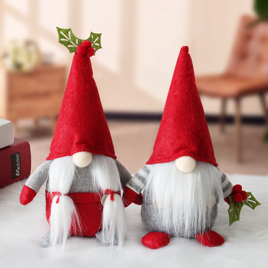 Cotton Plush Santa Claus Doll Holiday Decor