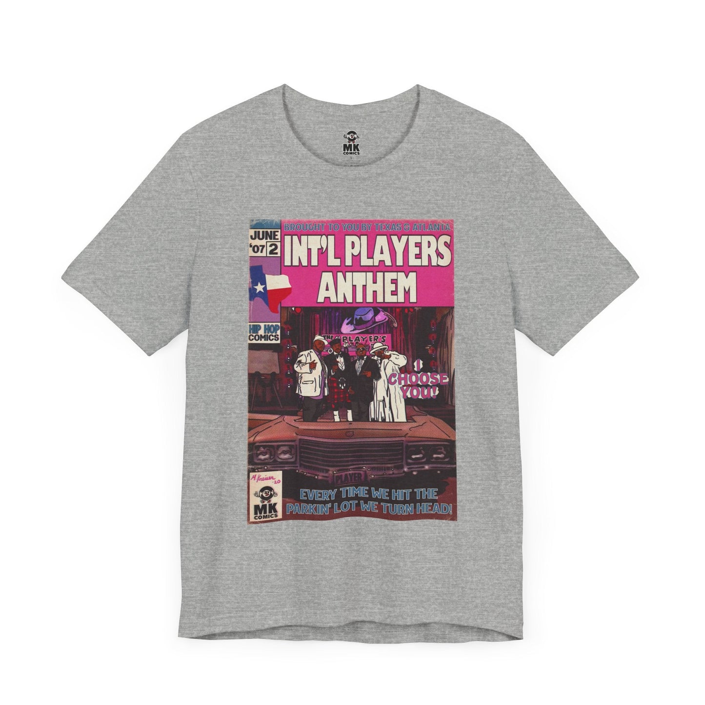 Unisex Jersey Short Sleeve Tee Int’l Players Anthem Bella+Canvas