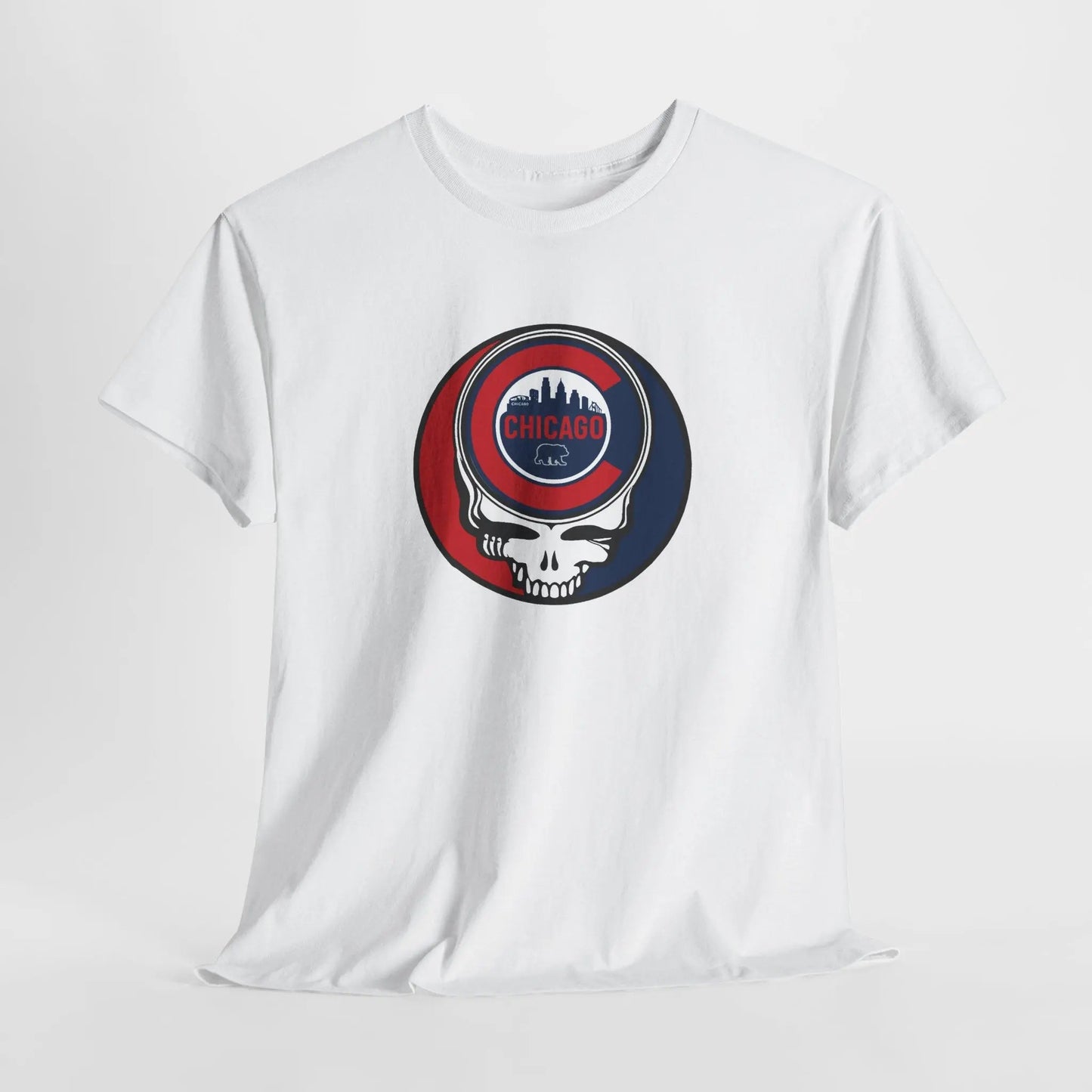 Chicago Cubs Steal Your Face T-Shirt The Ballpark Collection Grateful Dead MLB