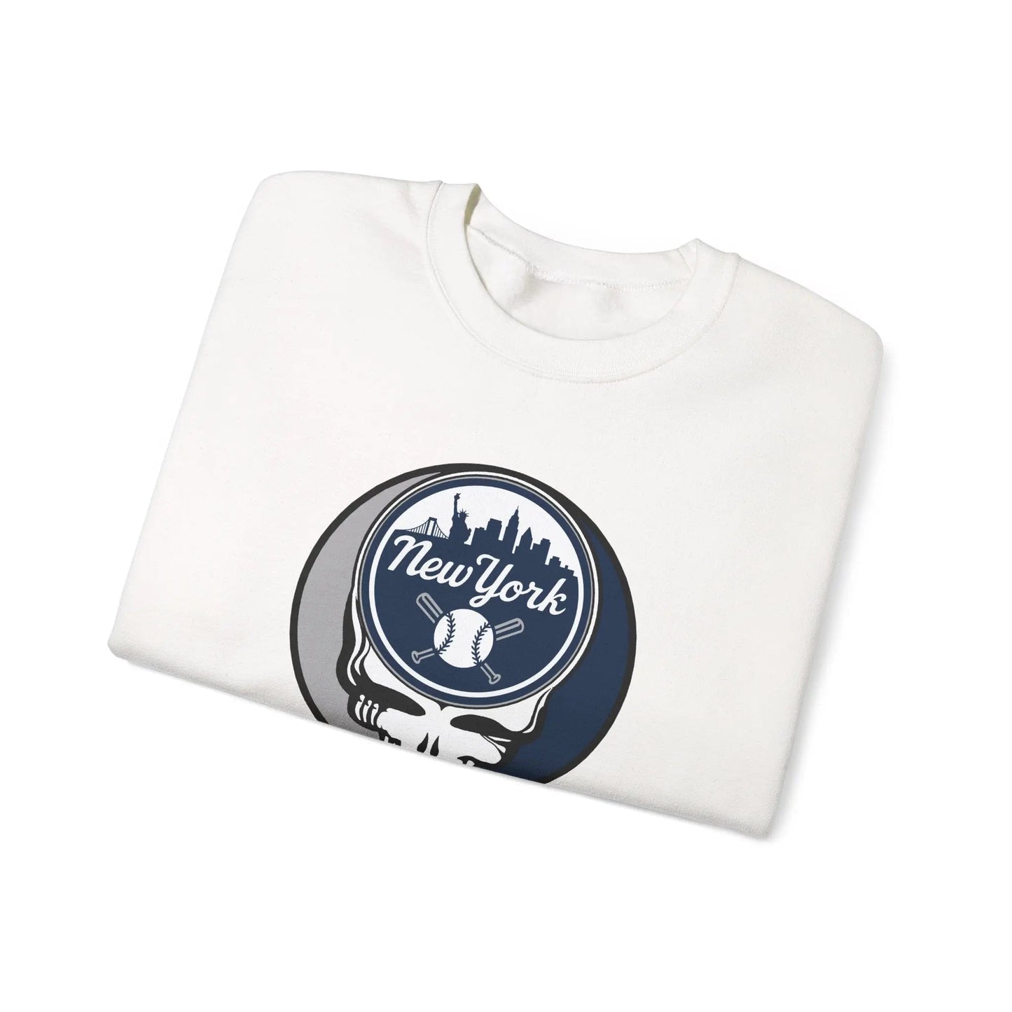 Grateful Dead Stealie New York Baseball Edition Crewneck Sweatshirt MLB
