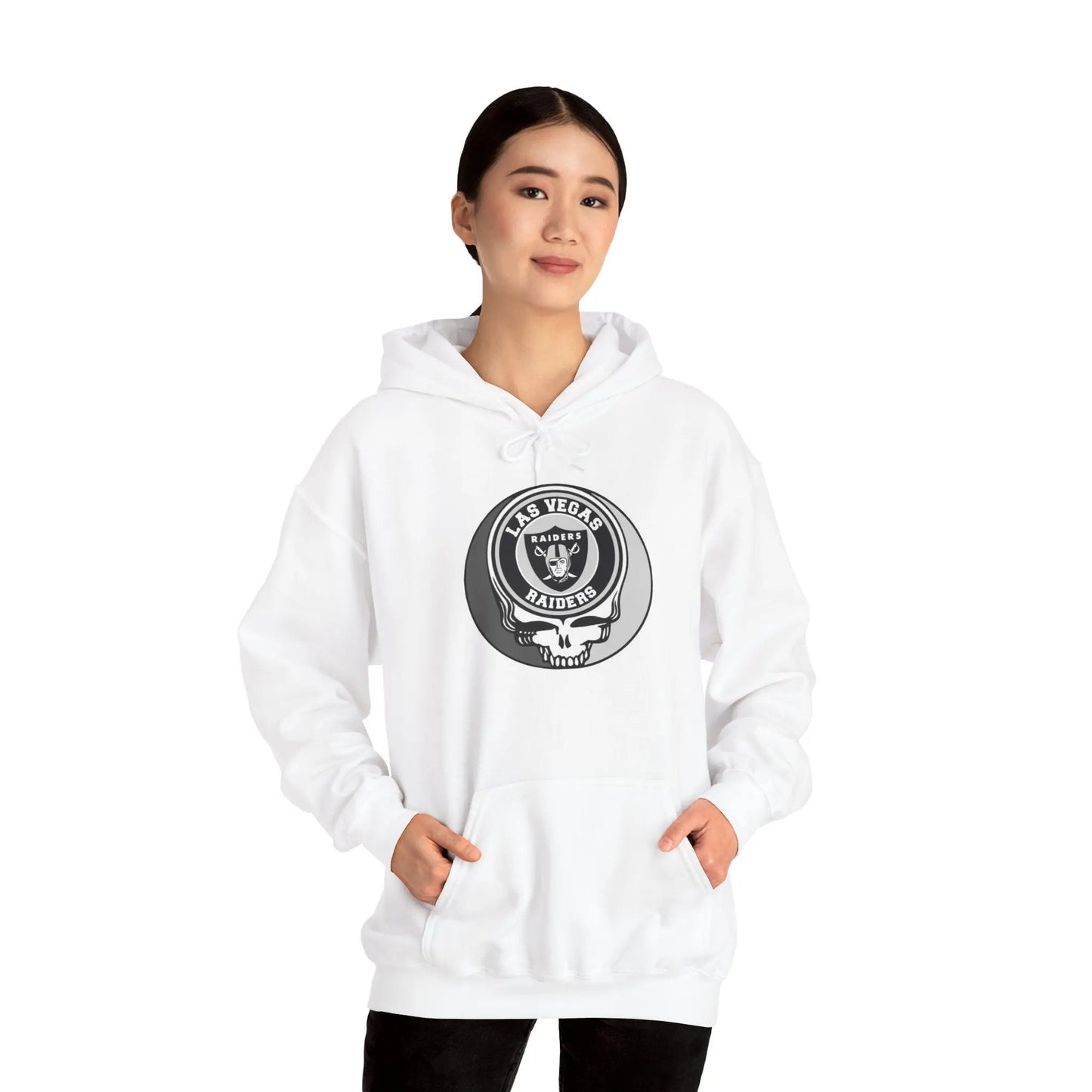 Las Vegas Raiders Grateful Dead Hoodie Medium-Heavy Fabric The Gridiron Collection