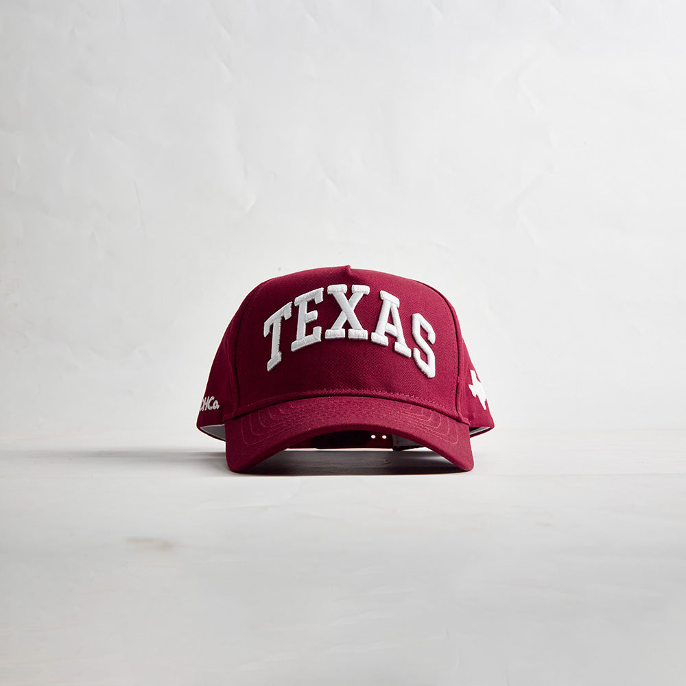 Texas Legacy Snapback Maroon Trucker Hat Destination Hat Co.