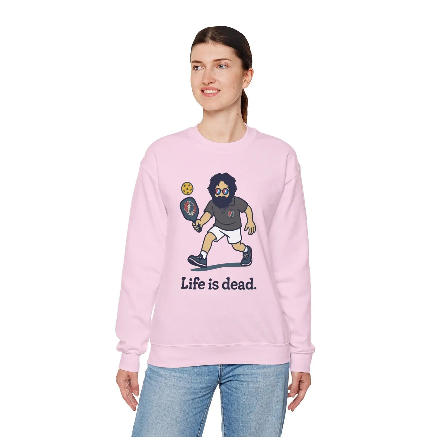 Jerry's in A Pickle | Life is dead. Crewneck Sweatshirt
