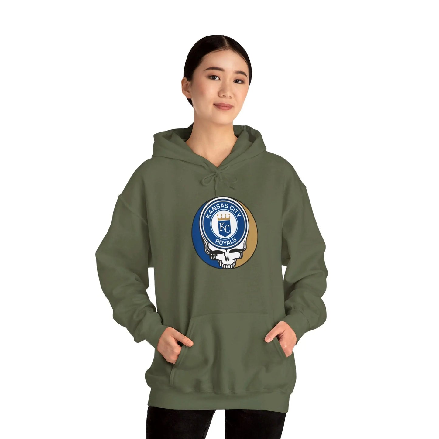 Kansas City Baseball Edition Heavy Blend Hoodie Unisex The Ballpark Collection Grateful Dead