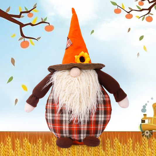 Harvest Festival Plush Standing Ornament Thanksgiving Decorations