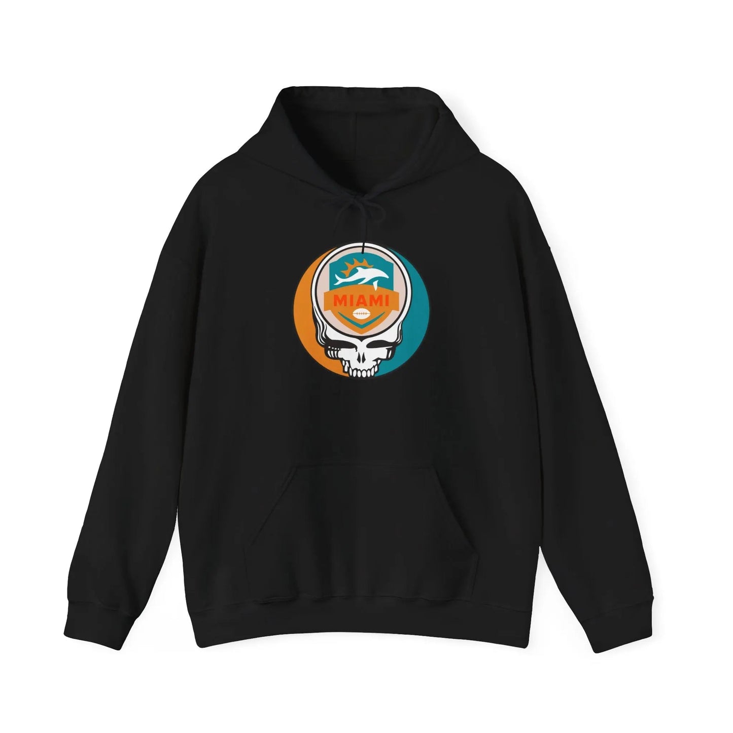 Miami Dolphins Stealie Grateful Dead Hooded Sweatshirt NFL The Gridiron Collection