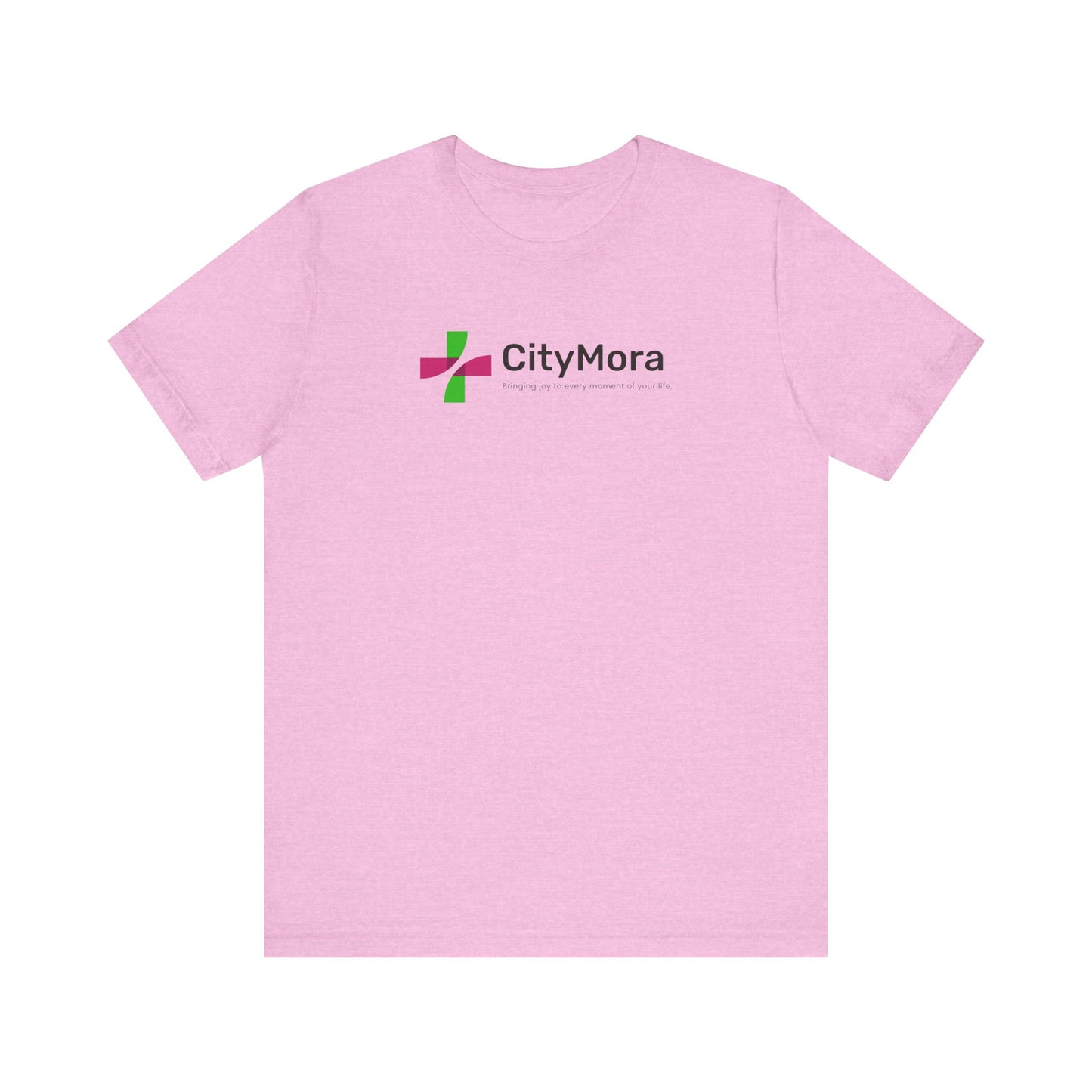Casual Unisex Tee - 'CityMora' Motivational Short Sleeve Shirt