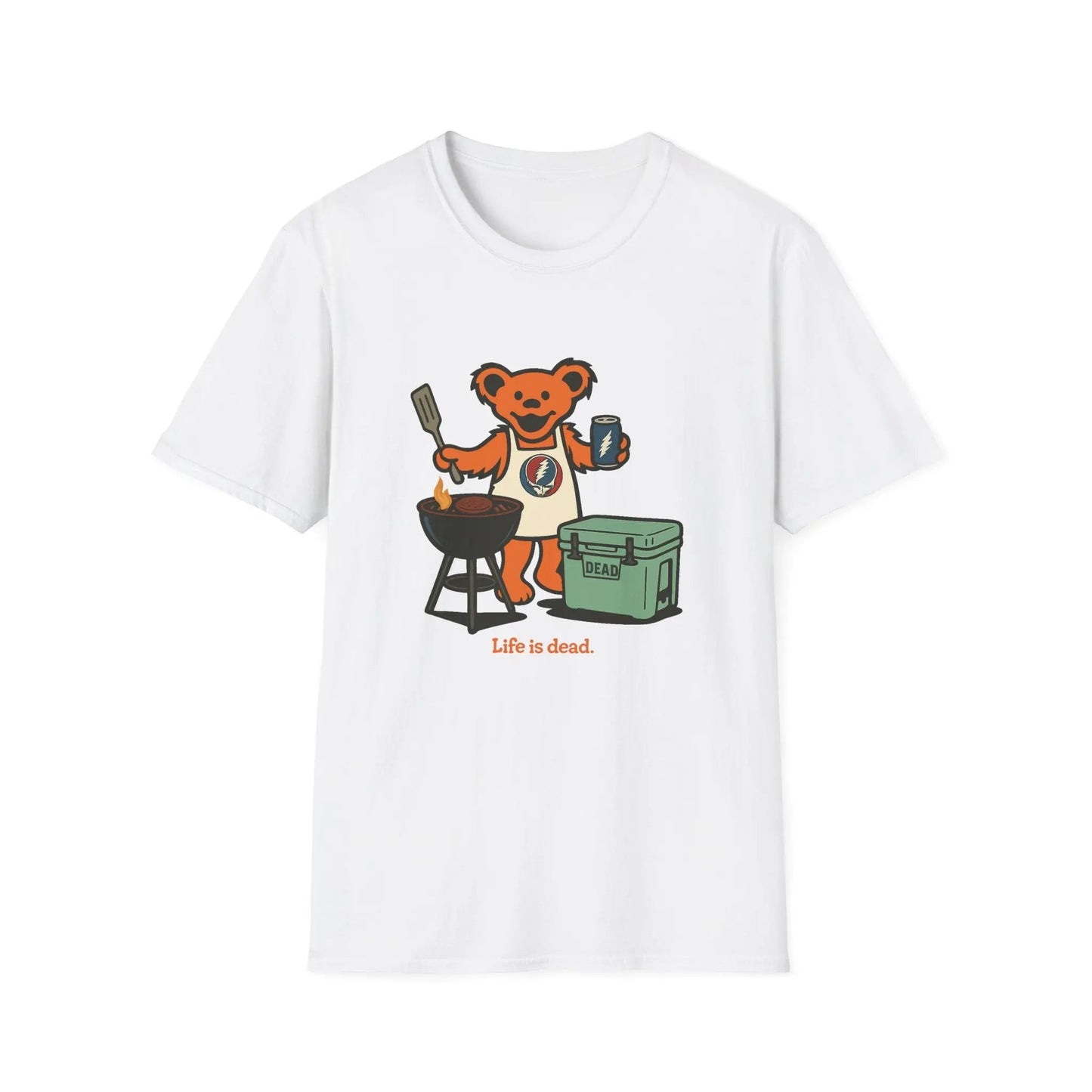 Grateful Dead Life is Dead Grilling Bear TShirt