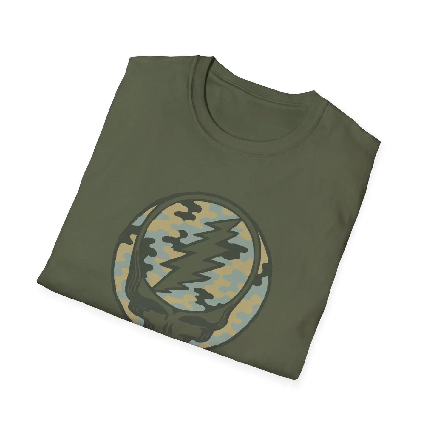 Camo Stealie Color Match Grateful Dead Vineyard Collection T-Shirt