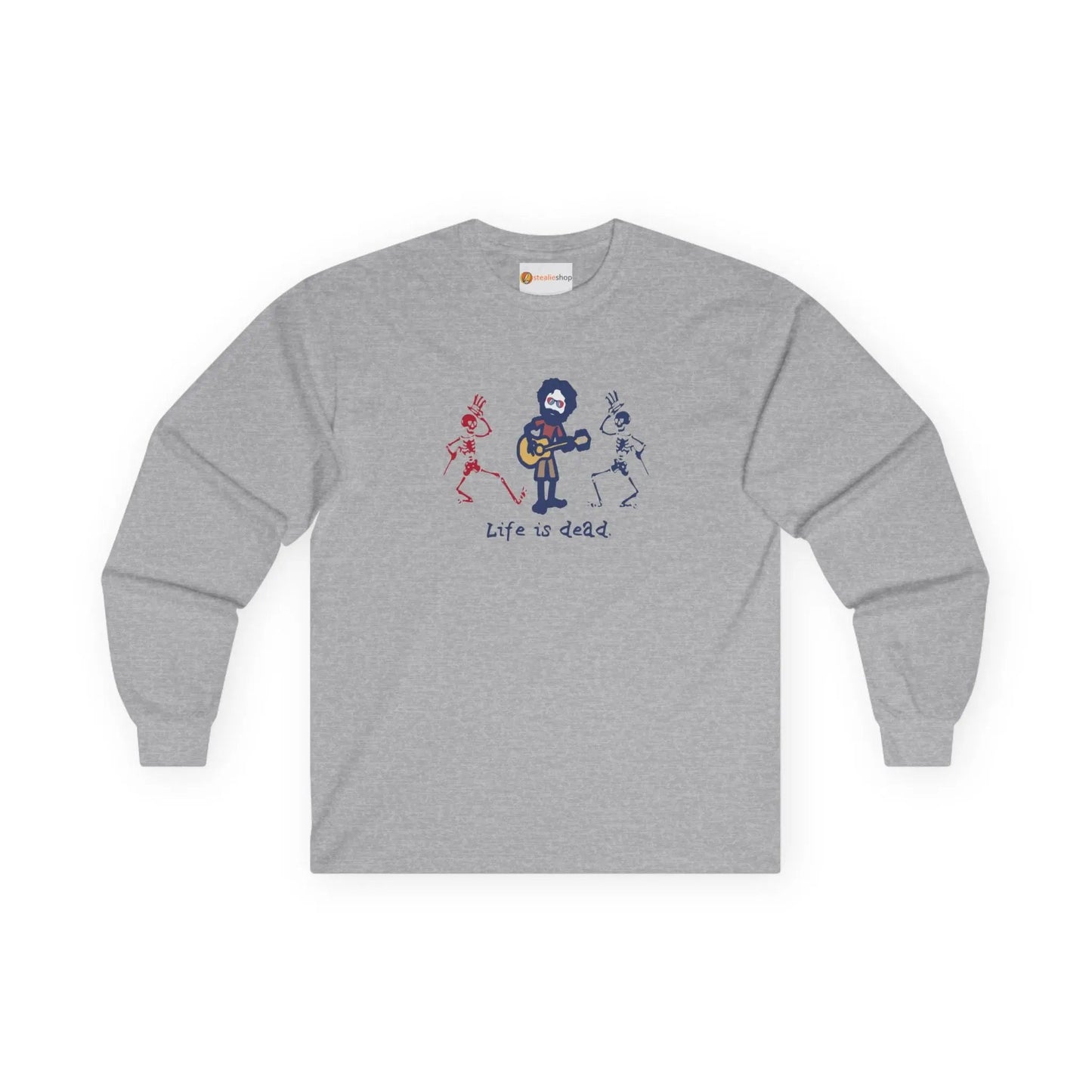 Grateful Dead Long Sleeve Tee Ultra-Cotton Life is Dead Jerry and His Friends