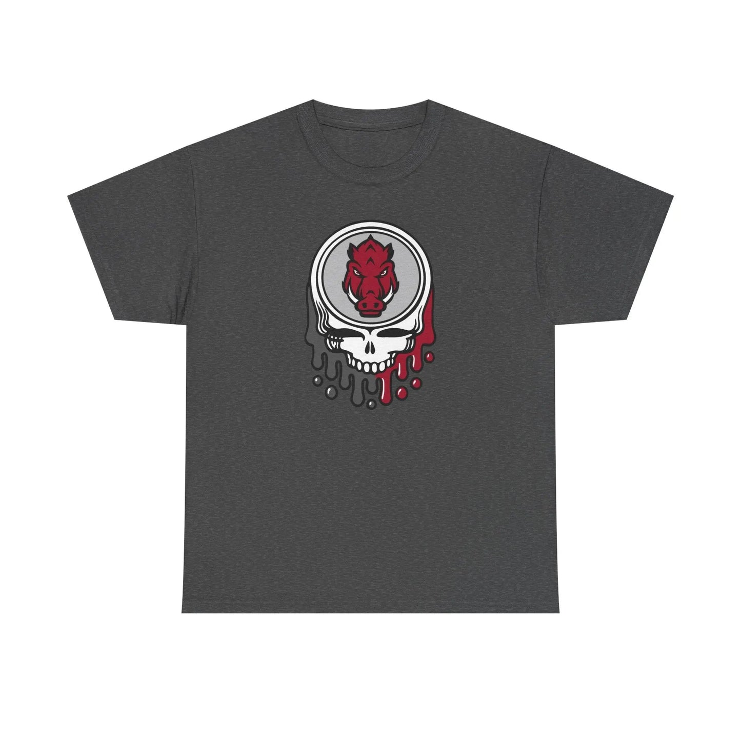 Arkansas Razorbacks Grateful Dead Steal Your Face T-Shirt The Gridiron Collection