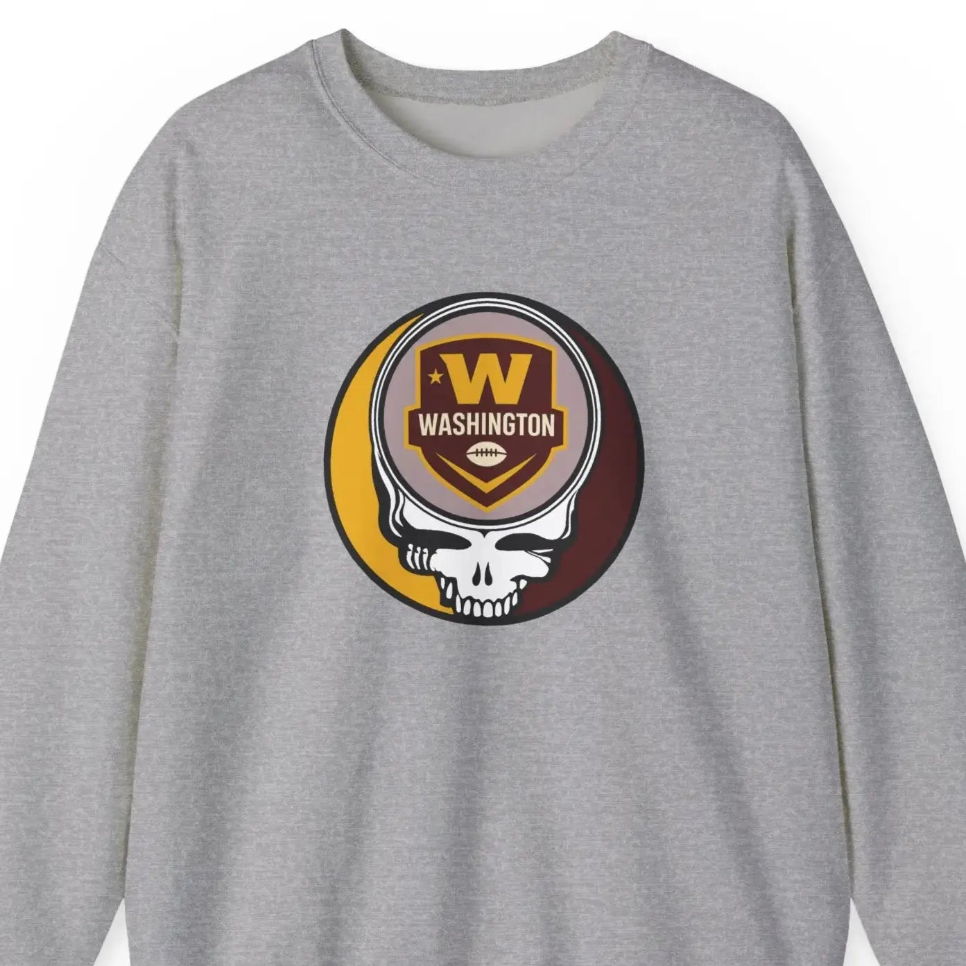 Washington Commanders Grateful Dead Stealie Crewneck Sweatshirt The Gridiron Collection NFL