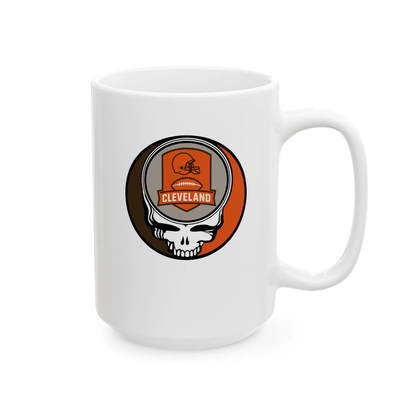 Stealie Ceramic Coffee Mug Durable White Ceramic The Gridiron Collection Cleveland Browns