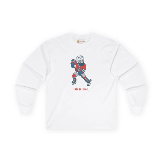 Grateful Dead Eco-Friendly Ultra-Cotton Long Sleeve Tee Life is Dead Slapshot Jerry