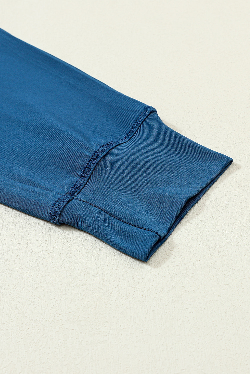 Blue Drawstring Waist Pocketed Joggers Relaxed Fit