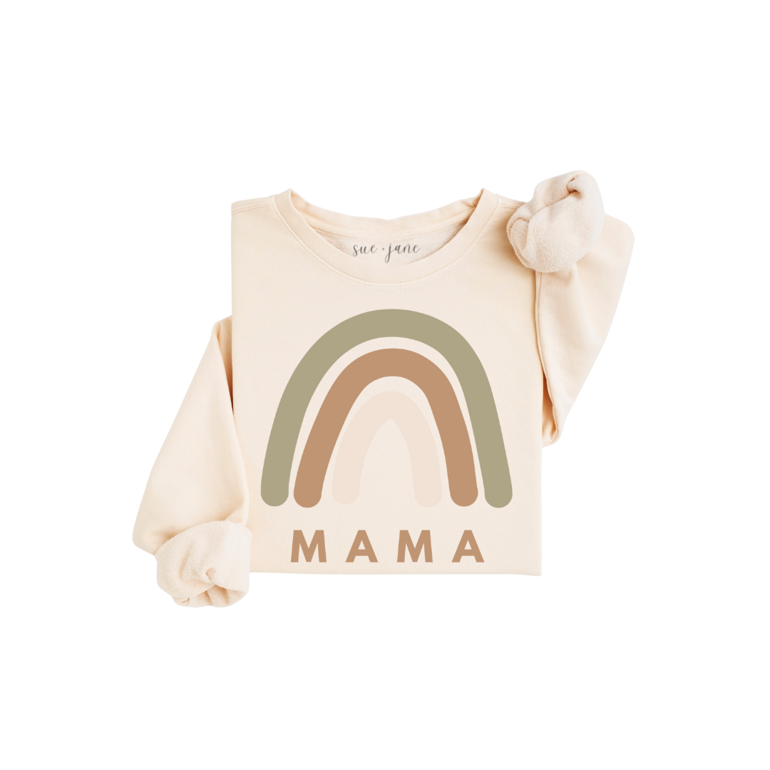 Rainbow Mama Organic Crewneck