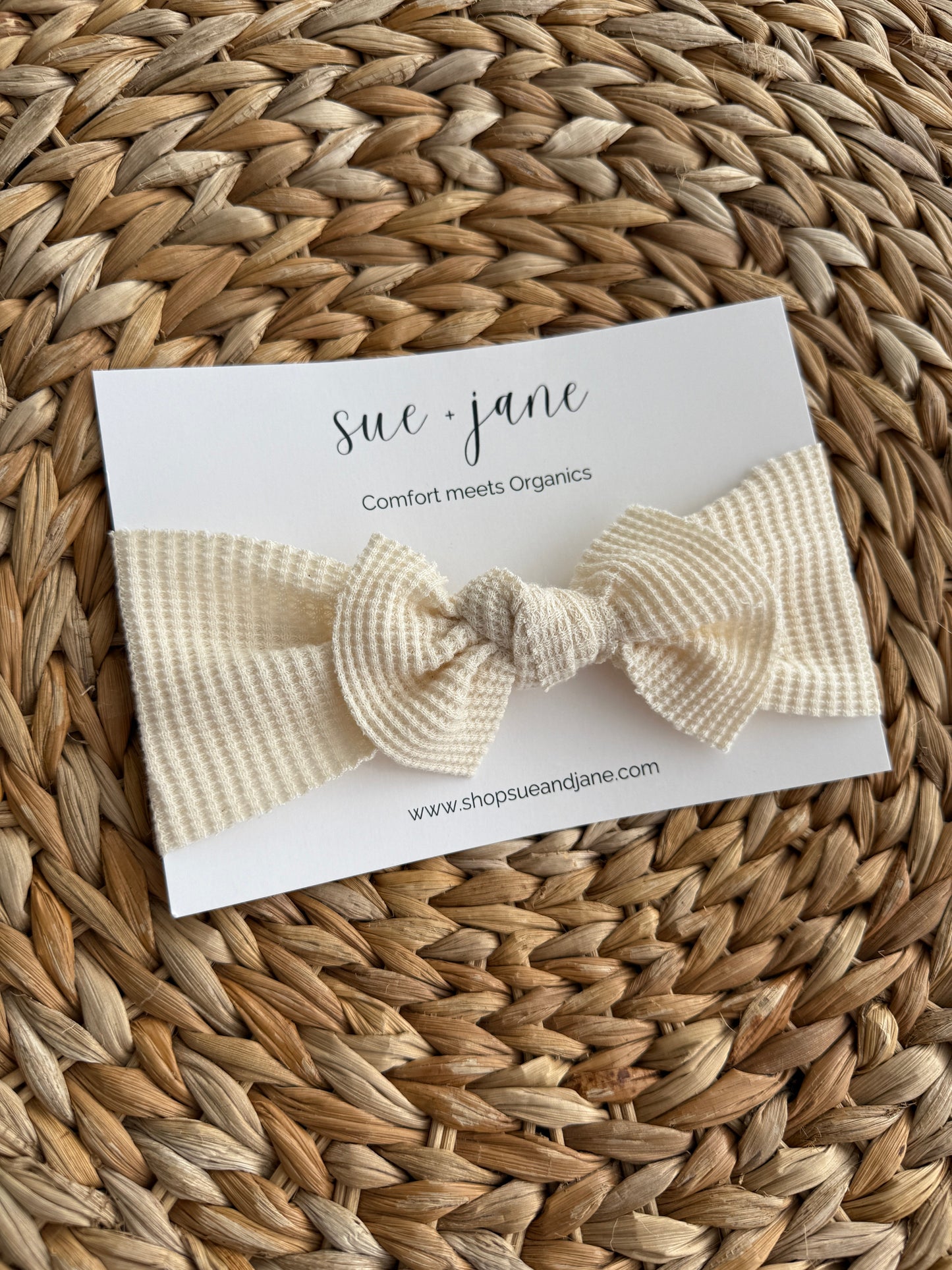 Organic Cotton Waffle Baby Headband | 0–2 Years