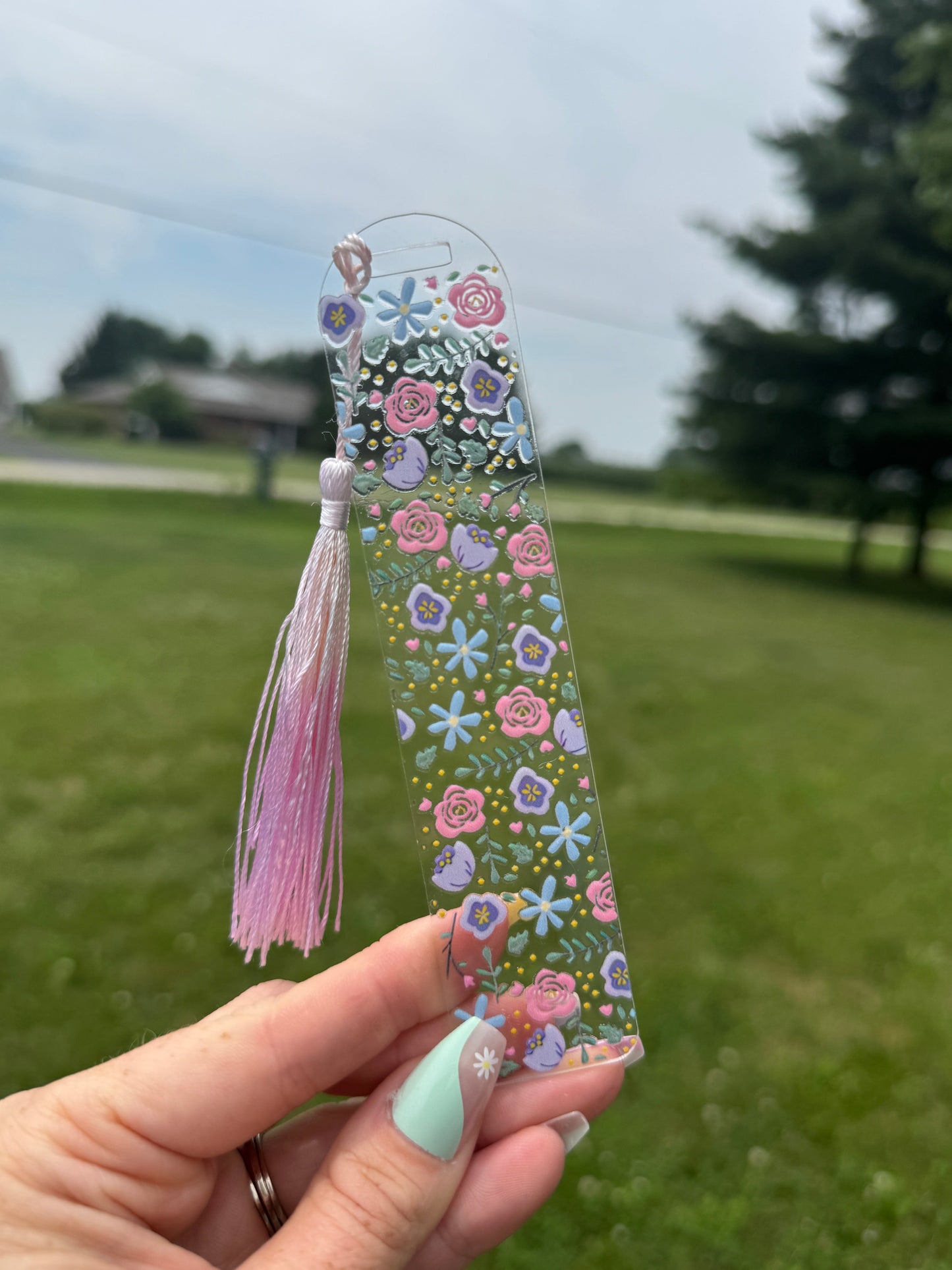 Acrylic Vibrant Bookmark Durable Bookmark Sawdust and Cedar