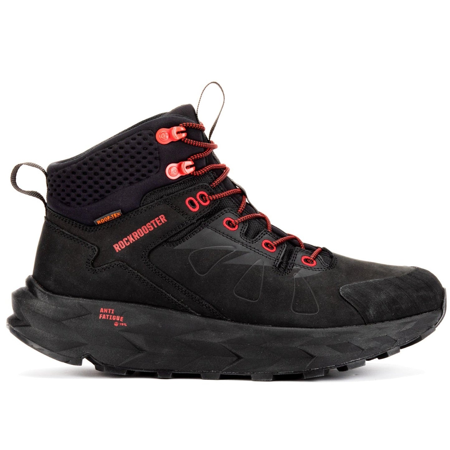 Waterproof 6 Inch Hiking Boots Farmington Black ROCKROOSTER