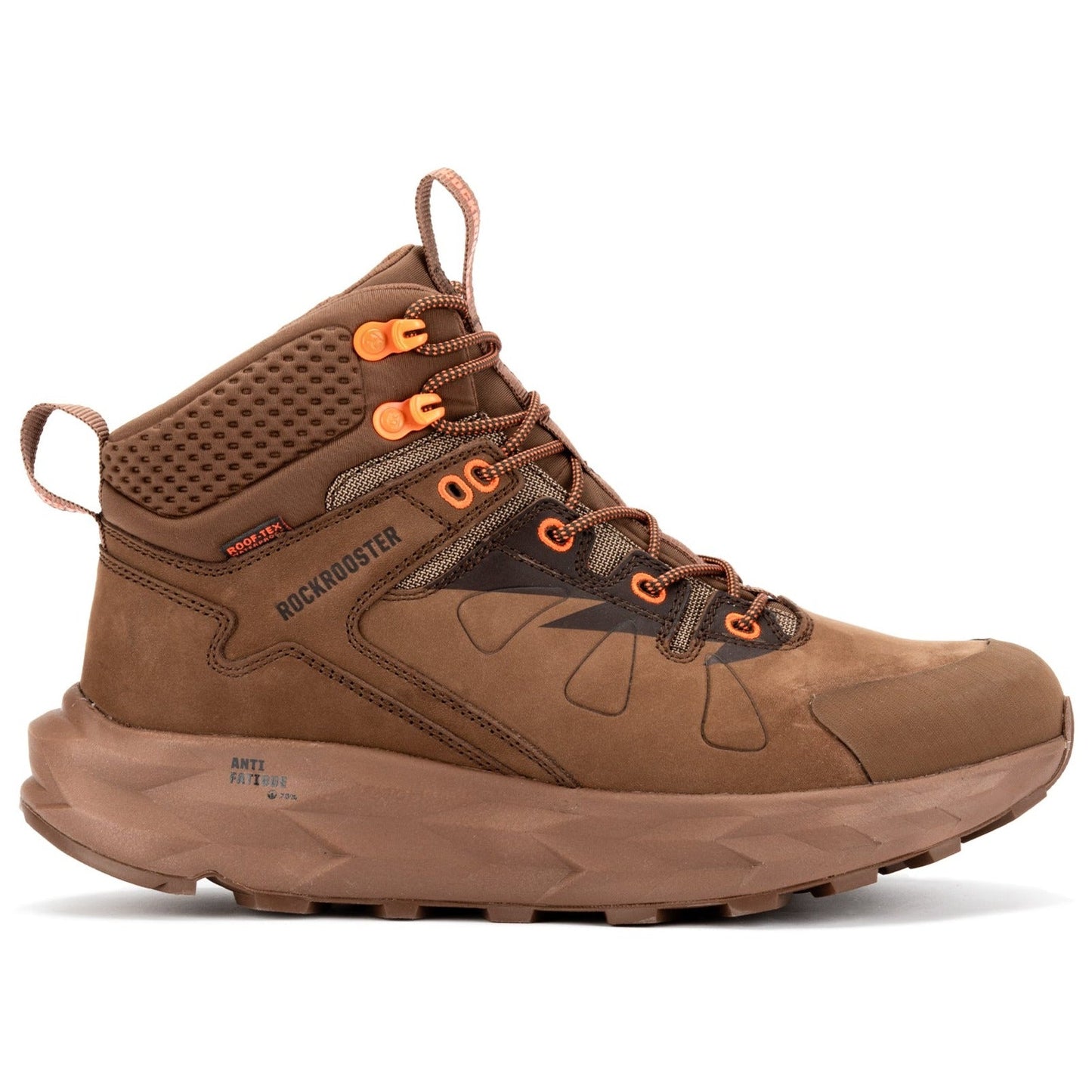 Brown 6 Inch Waterproof Hiking Boots with VIBRAM® Outsole Farmington ROCKROOSTER
