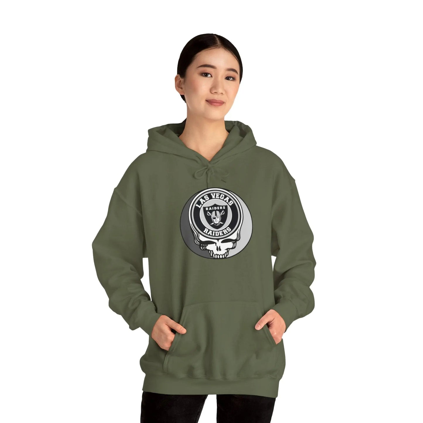 Las Vegas Raiders Grateful Dead Hoodie Medium-Heavy Fabric The Gridiron Collection