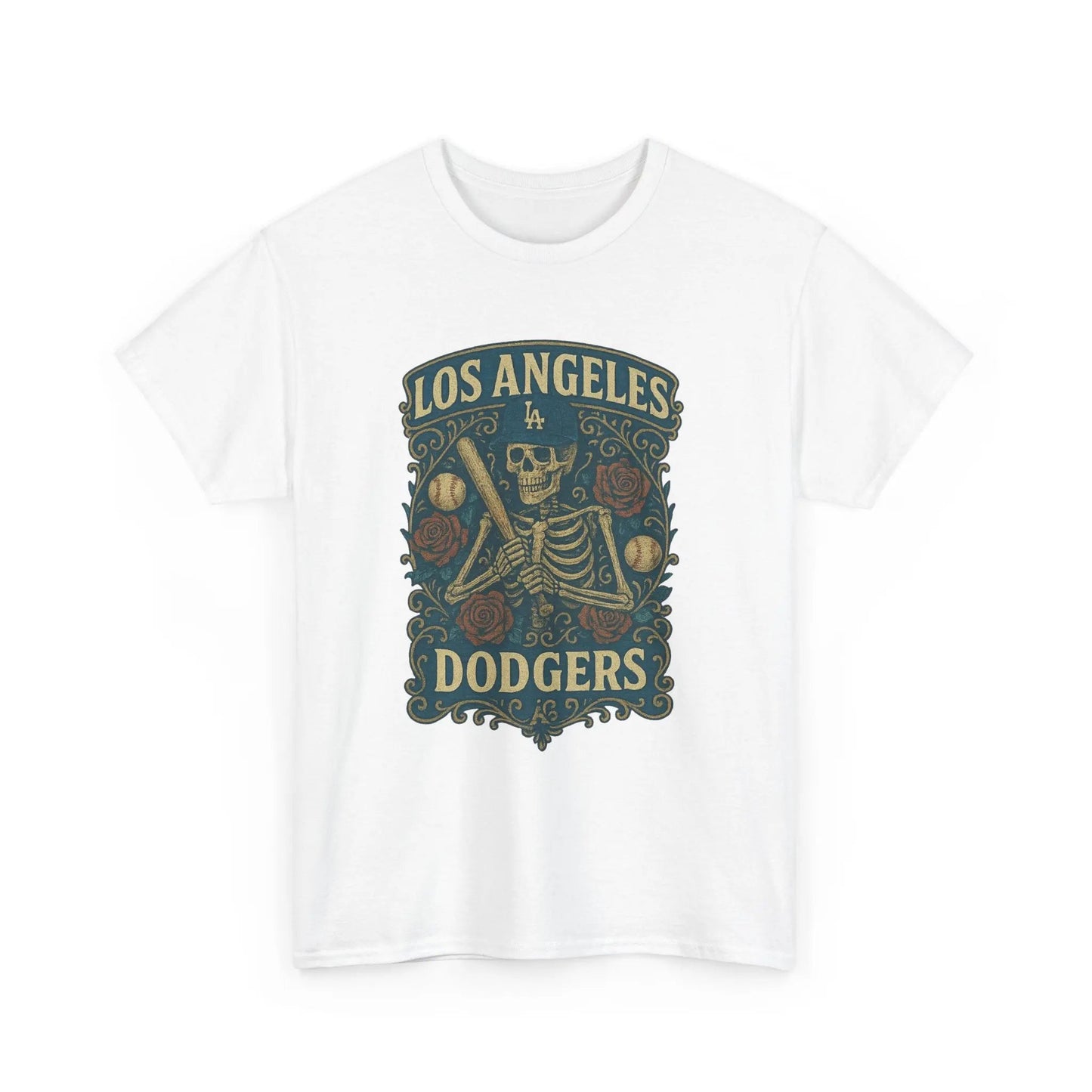 Los Angeles Baseball Edition Retro Poster Art T-shirt The Ballpark Collection