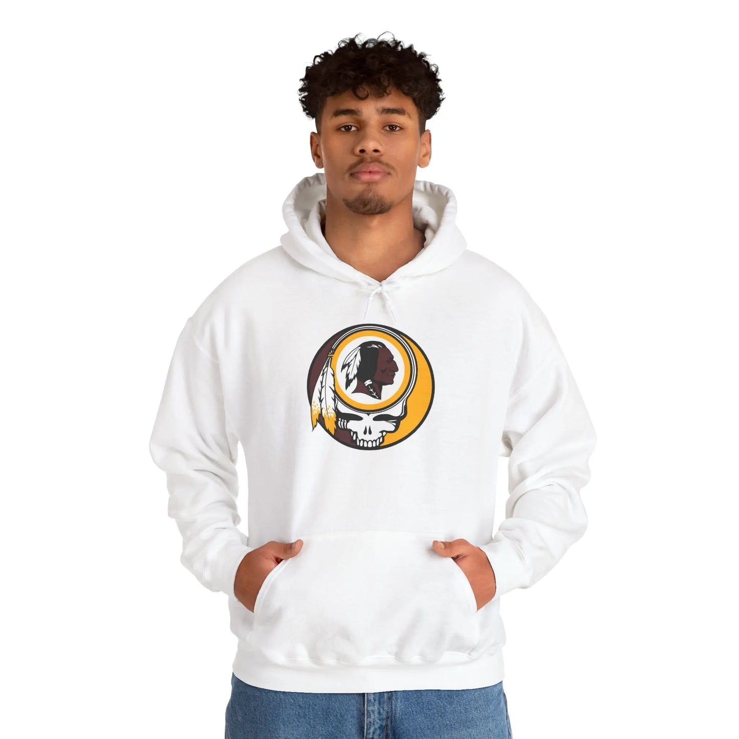 Classic Washington Redskins Stealie Hooded Sweatshirt NFL Fan Apparel