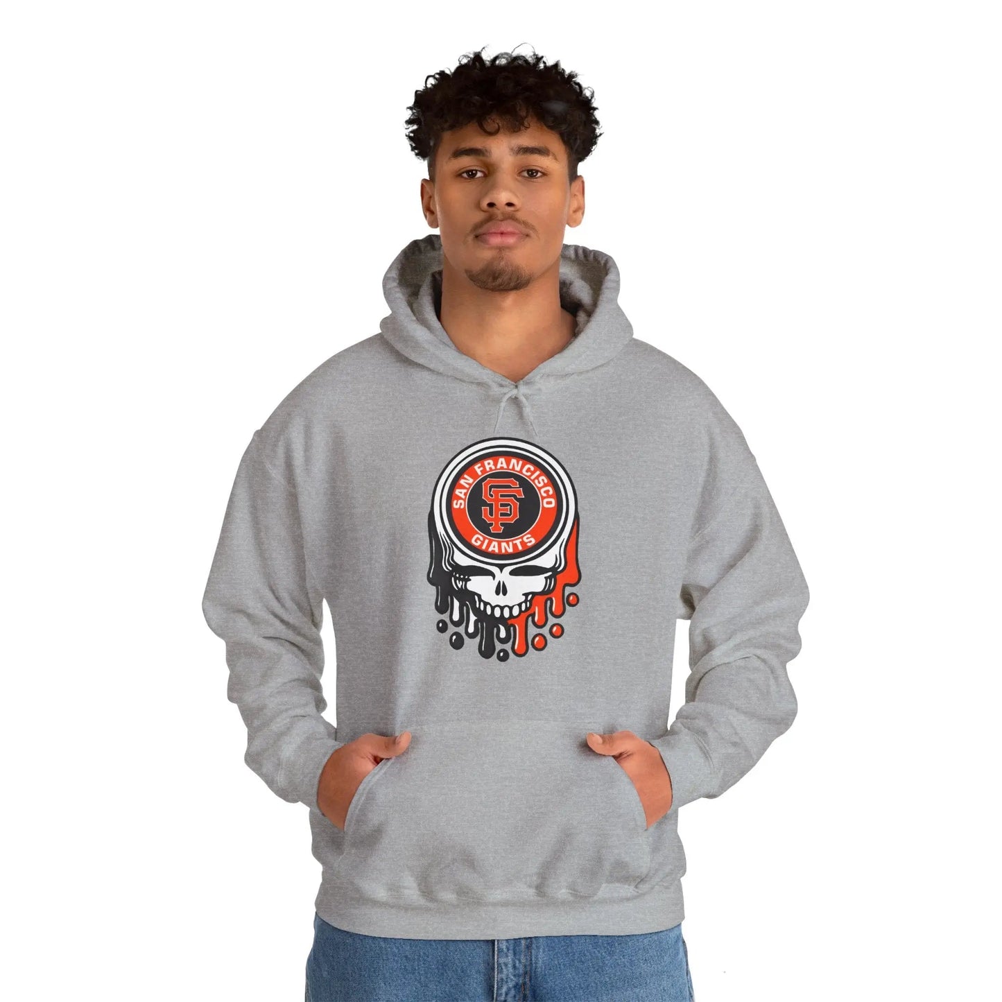 San Francisco Baseball Edition Dripping Stealie Unisex Heavy Blend Hoodie MLB