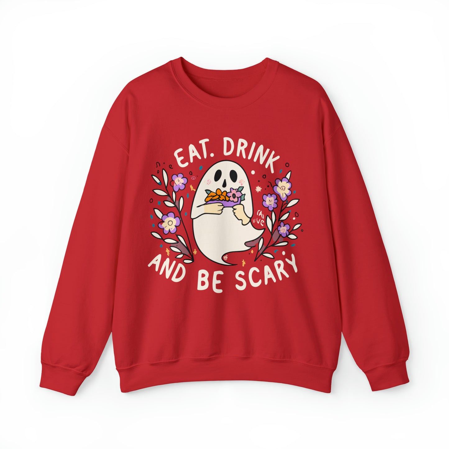 Halloween Eat, Drink and Be Scary Spooky Sweatshirt, Spooky Season Halloween Sweatshirt, Winter Sweatshirt, Spooky Sweatshirt, Halloween Gifts