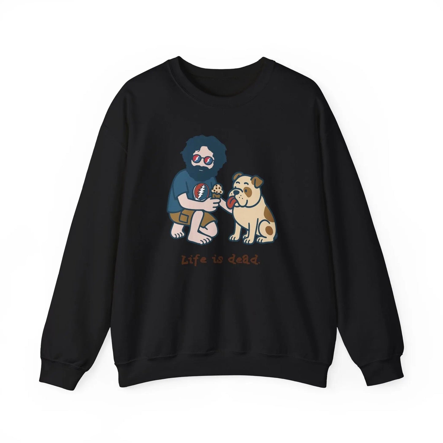 Crewneck Sweatshirt Heavy Blend Jerry and Frank Are Sharin' Life is dead.