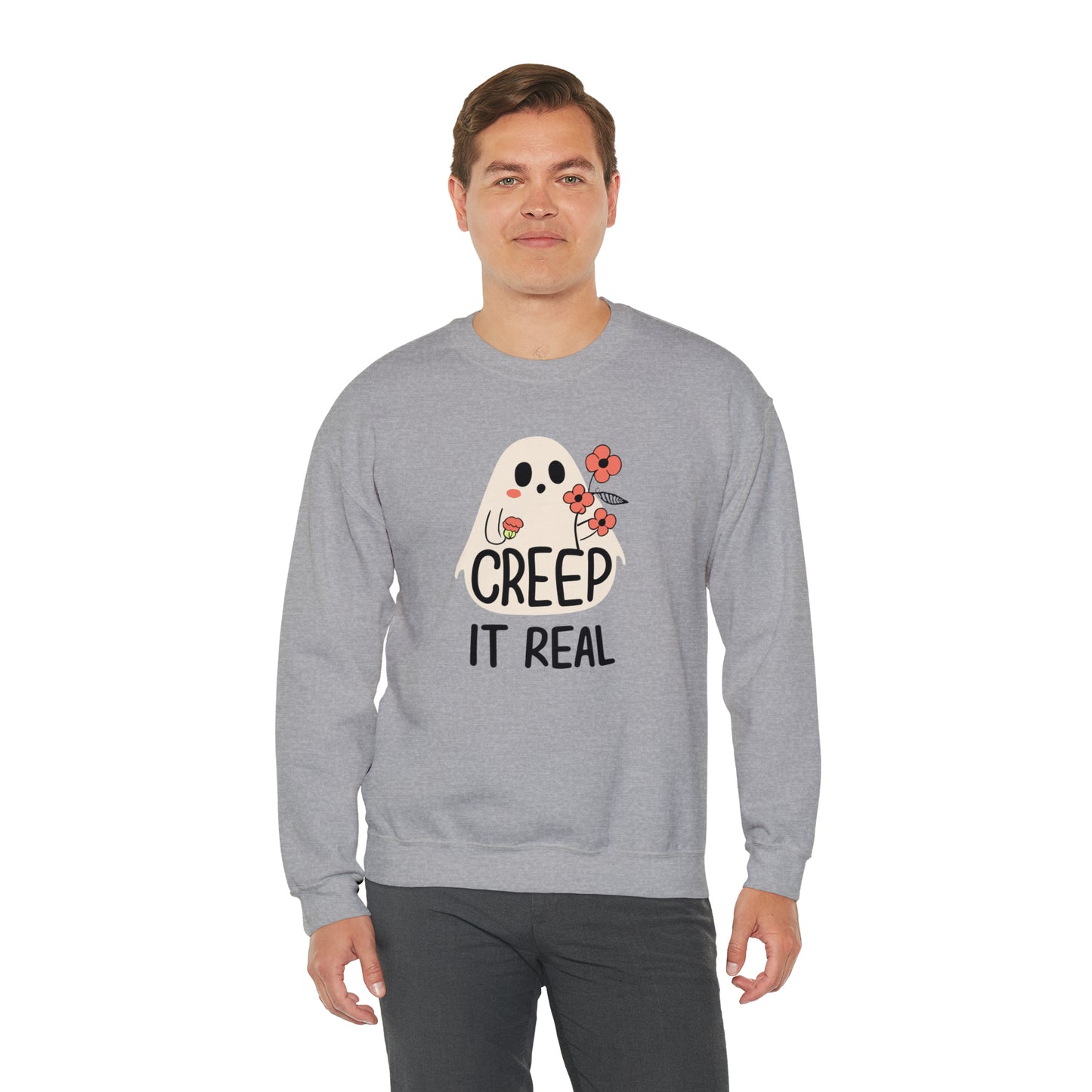 Creep It Real Spooky Sweatshirt, Spooky Season Halloween Sweatshirt, Halloween Costume, Spooky Sweatshirt, Halloween Gifts
