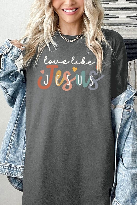 Love Like Jesus Graphic Plus Heavy Cotton Tee