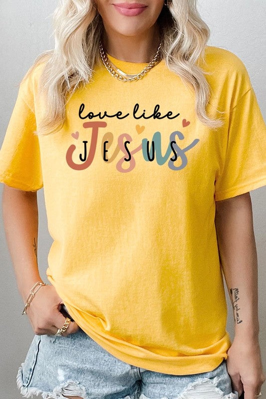 Love Like Jesus Graphic Plus Heavy Cotton Tee