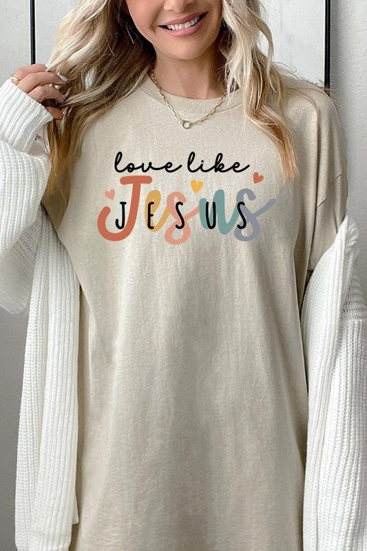 Love Like Jesus Graphic Plus Heavy Cotton Tee