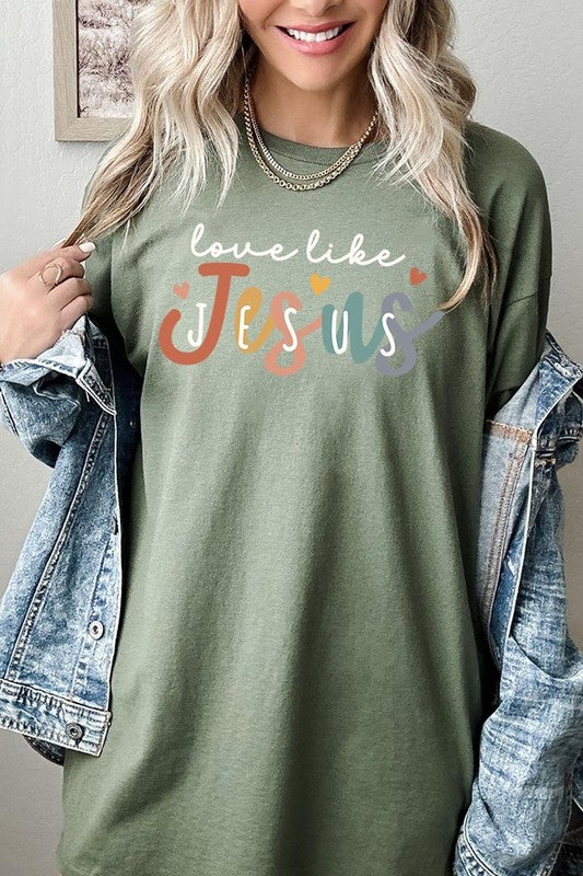 Love Like Jesus Graphic Plus Heavy Cotton Tee