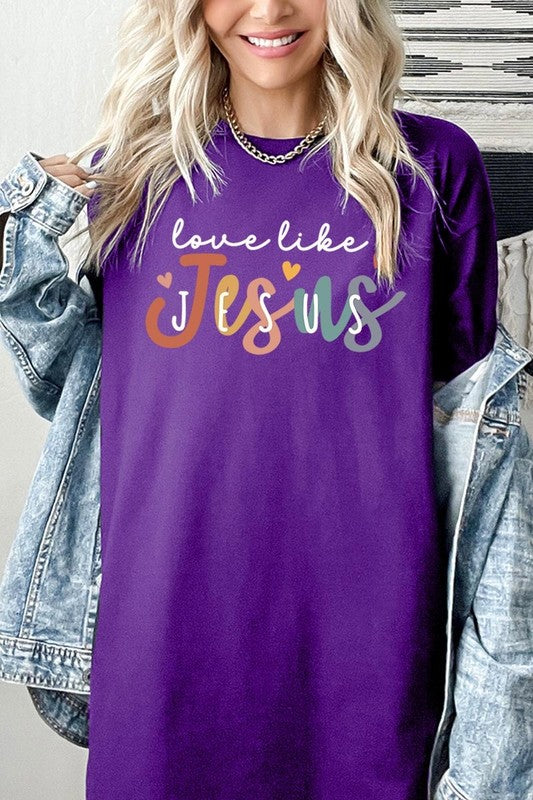 Love Like Jesus Graphic Plus Heavy Cotton Tee
