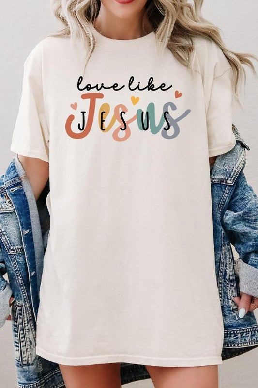 Love Like Jesus Graphic Plus Heavy Cotton Tee
