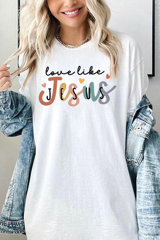 Love Like Jesus Graphic Plus Heavy Cotton Tee
