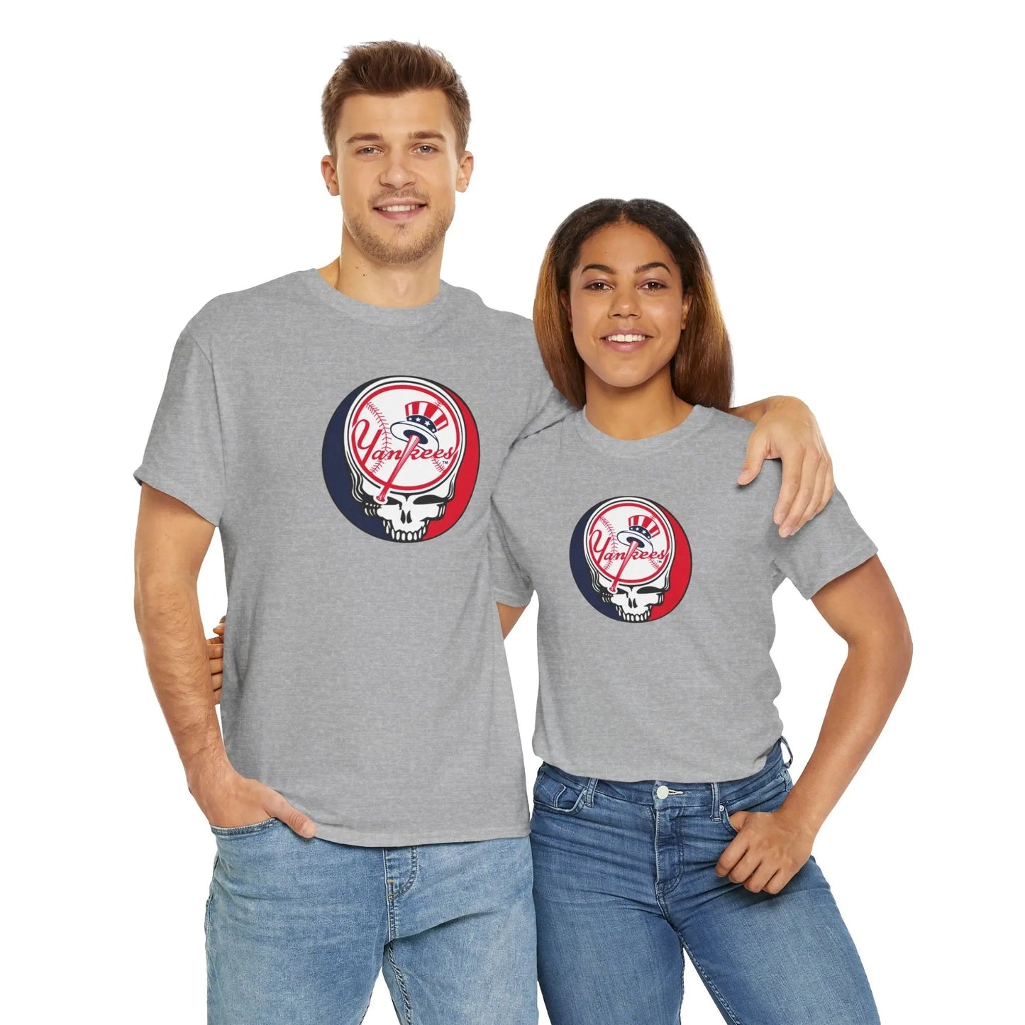 New York Yankees Grateful Dead Stealie Baseball Tee The Ballpark Collection