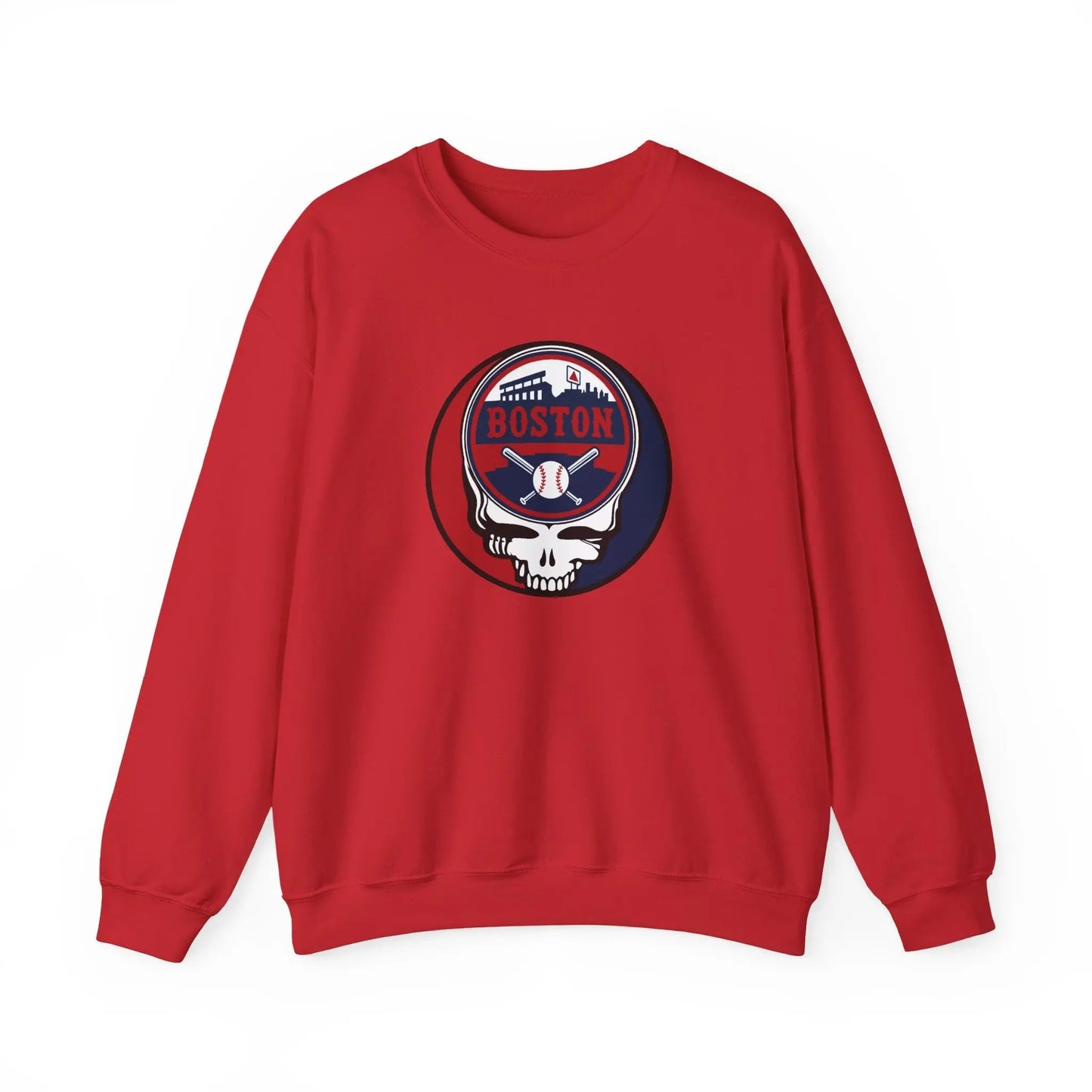 Boston Baseball Edition Stealie Grateful Dead Crewneck Sweatshirt MLB