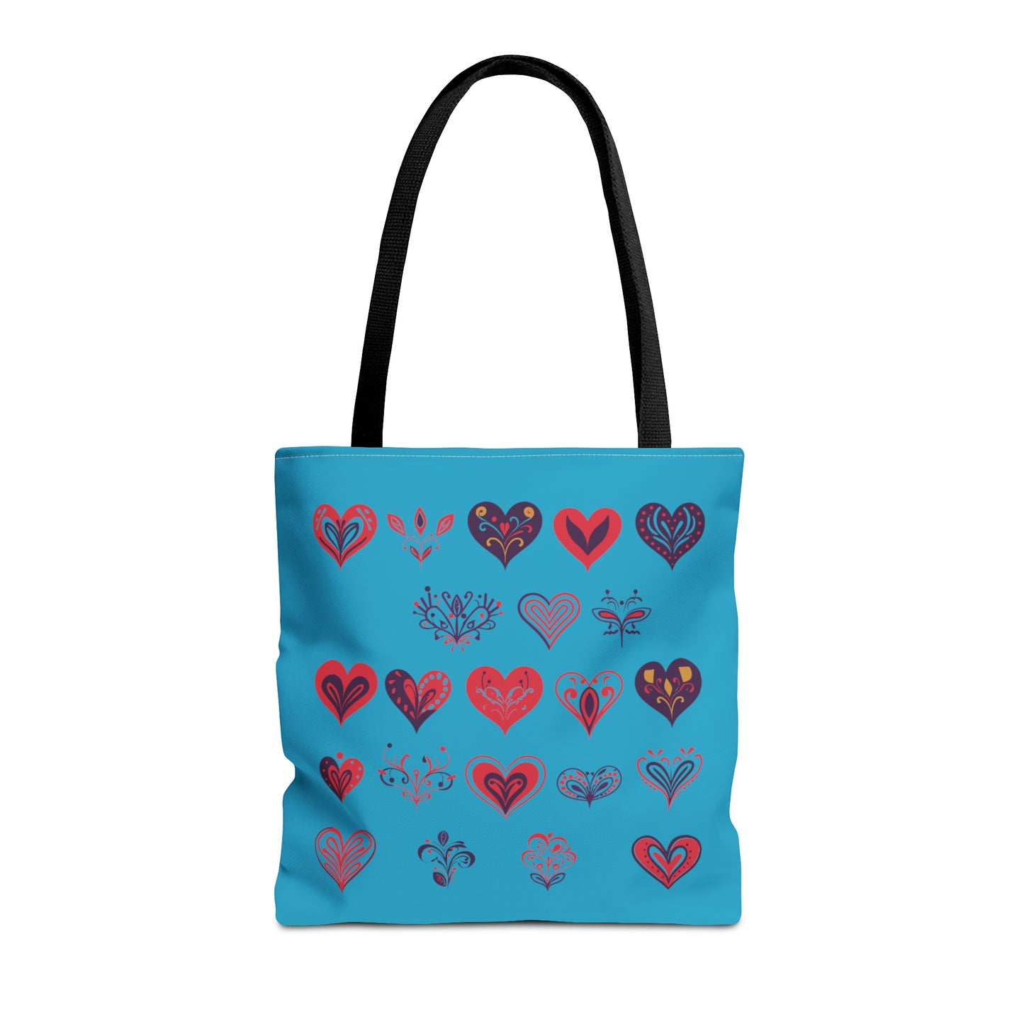 Valentine's Turquoise Tote Bag (AOP)