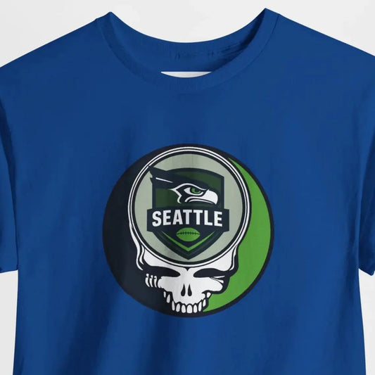 Seattle Seahawks Grateful Dead Steal Your Face T-Shirt NFL The Gridiron Collection