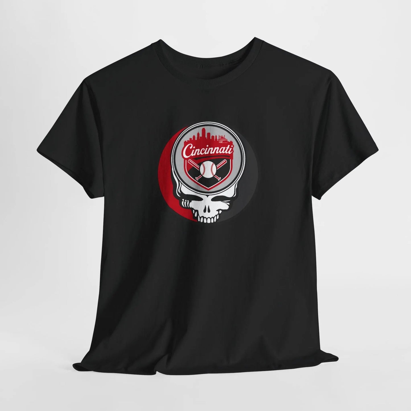 Grateful Dead Steal Your Face Cincinnati Baseball Edition T-Shirt MLB