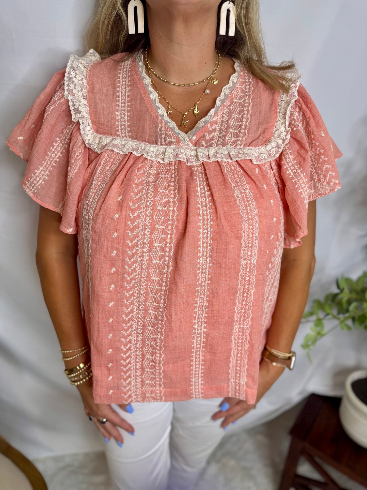 Peachy Top Soft Airy Top Sweet Jude Boutique