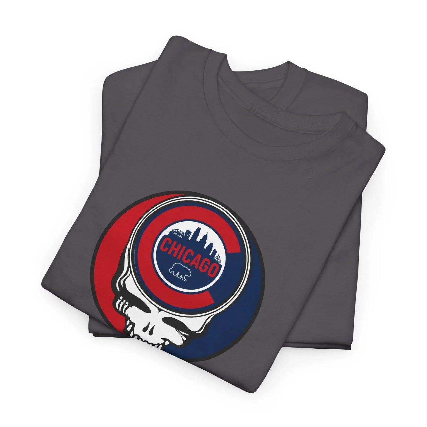 Chicago Cubs Steal Your Face T-Shirt The Ballpark Collection Grateful Dead MLB