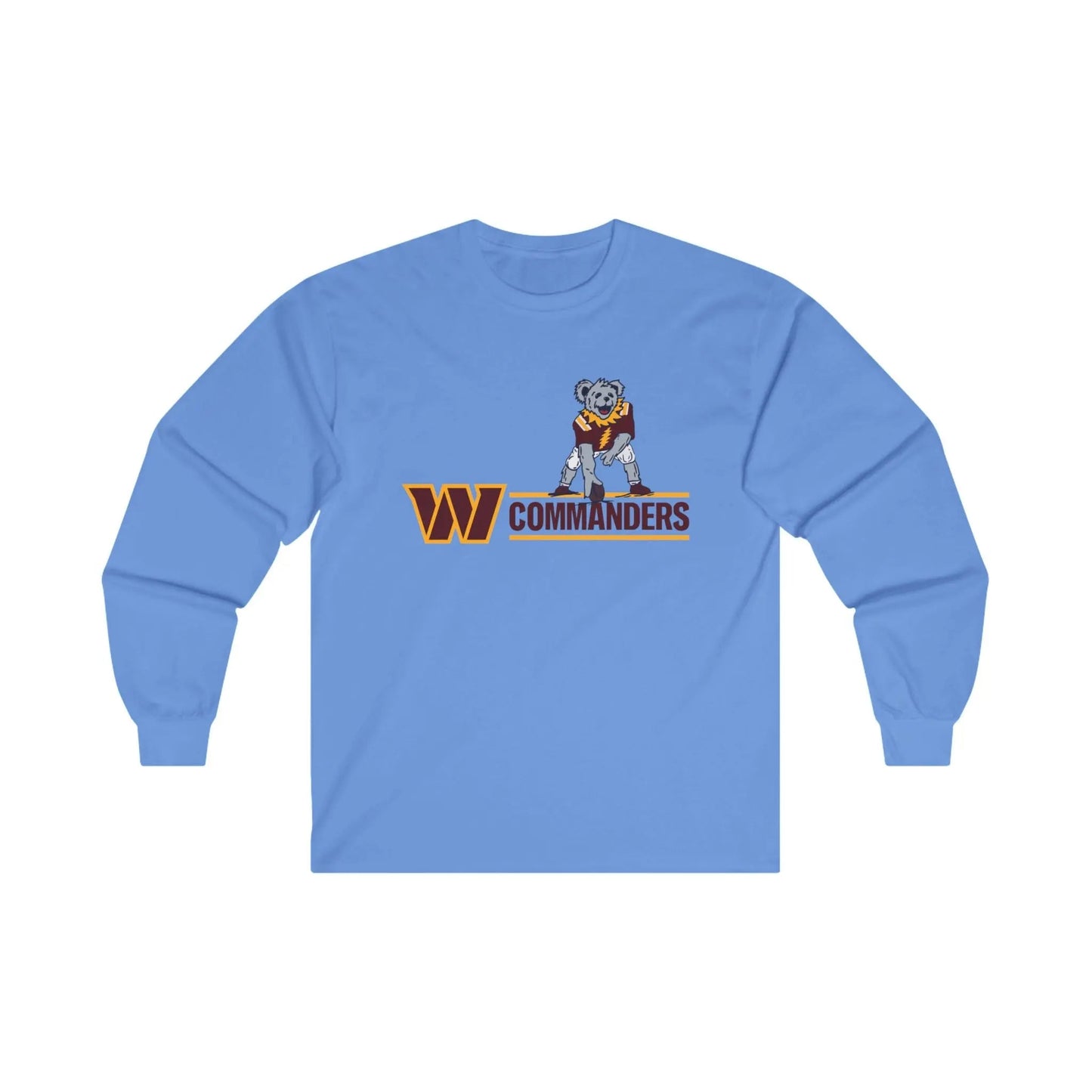 Washington Commanders Dancing Bear Long Sleeve Tee Ultra-Cotton The Gridiron Collection